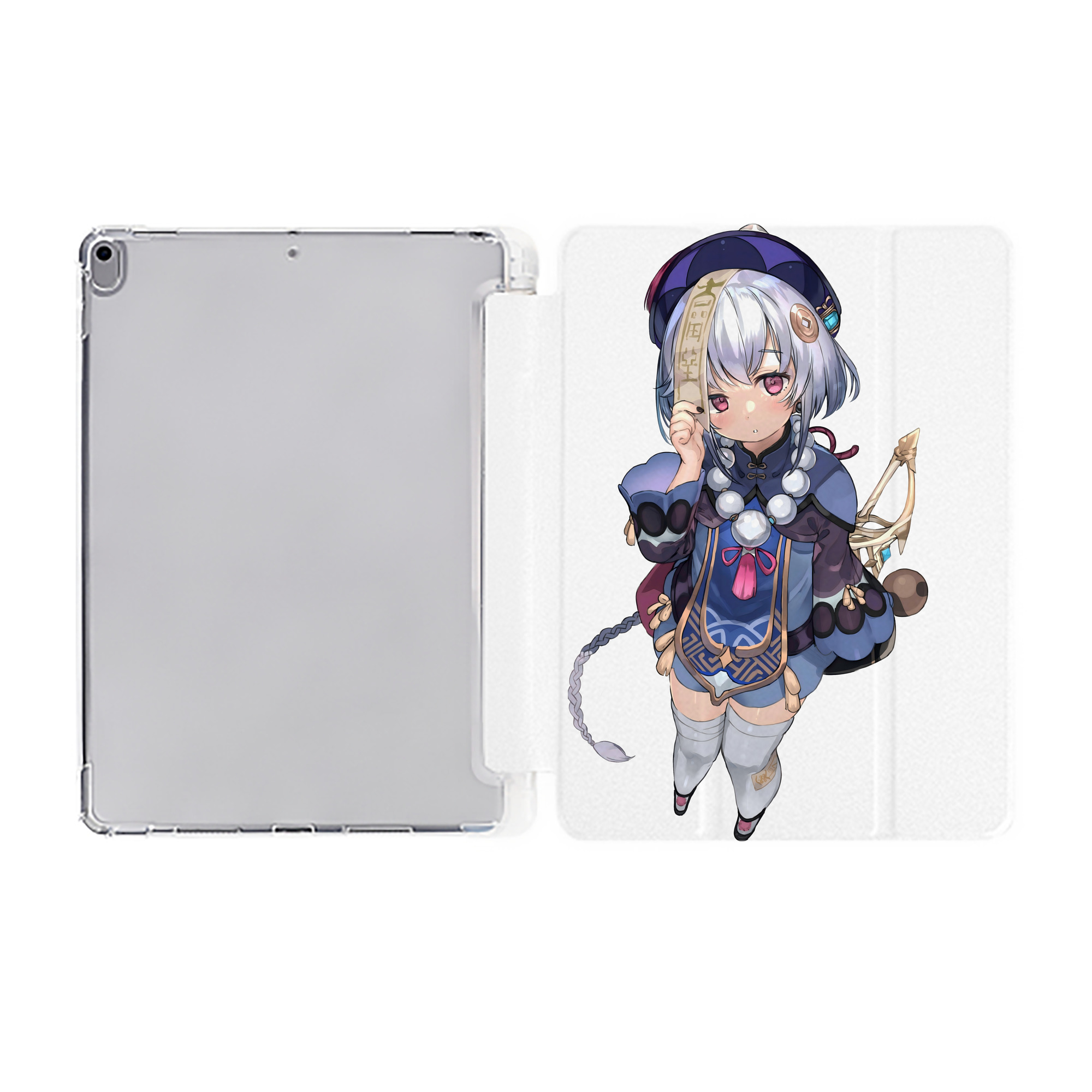 げんし神 七七 なな  genshin Nana IPad ケース ペン収納付き 三つ折りスタンド PUレザー×シリコン 対応機種9.5/10.5/10.9インチ